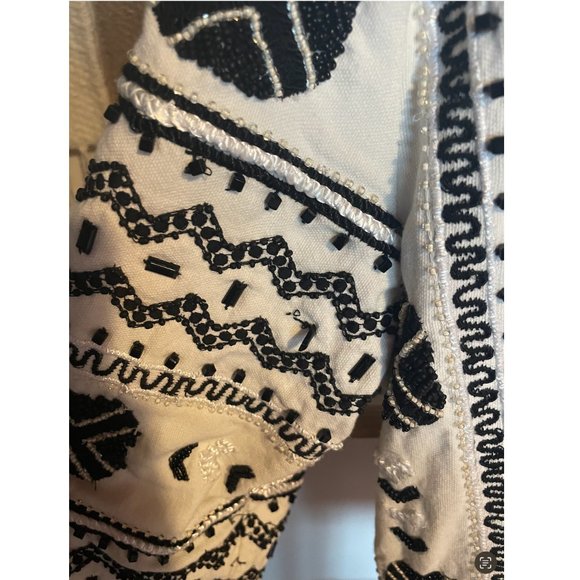 H&M Black & White Beaded Jacket - Picture 3 of 5